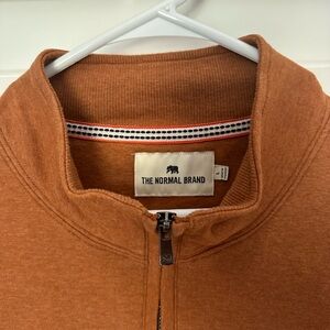 Puremeso Weekend Quarter Zip in Almond color